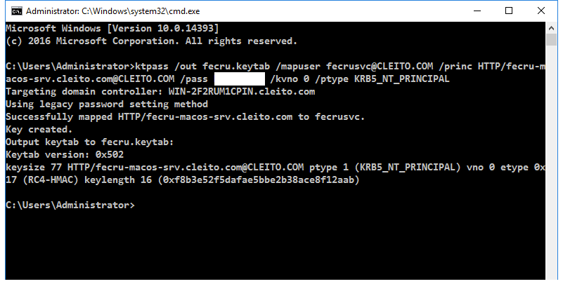 keytab generate Kerberos Guide and  Cleito Installation IWAAC SSO Crucible for FishEye