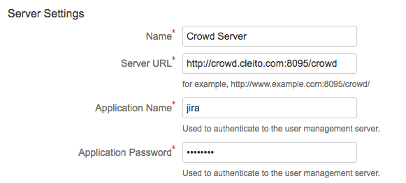 Crowd Server Settings